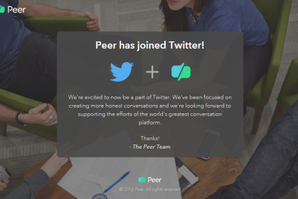 Twitter收购前Salesforce COO创立的员工反馈工具Peer