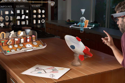 用鼠标的思路做 AR？HoloLens 真机交互视频公开