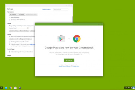 Google Play应用商店或登陆Chrome OS