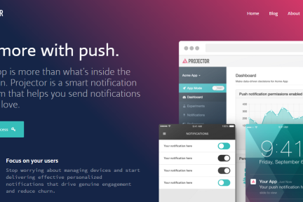 Projector帮App开发者发送受用户欢迎的通知，获得450万美元融资