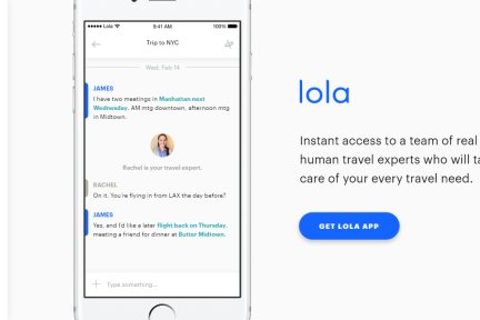 旅游P2P平台 Lola 完成1970万美元融资，Kayak 前高管团队齐上阵