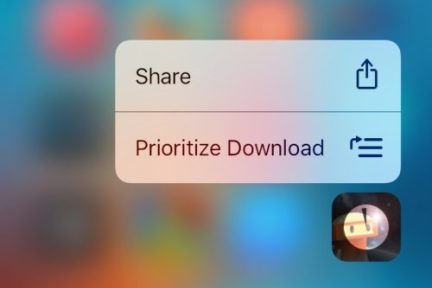 iOS 10 App Store 同时下载多个应用时，使用3D Touch可调整优先级